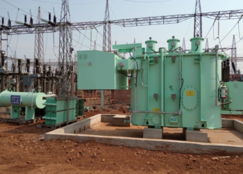 Este é o primeiro transformador da Itaipu para o nível de tensão de 66kV com este tipo de isolamento. Foto: Diretoria Técnica/Itaipu Binacional