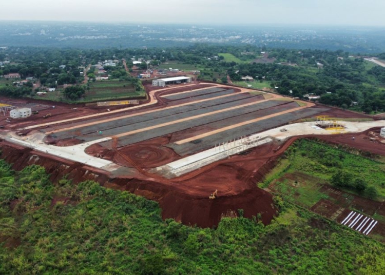 EStágio das obras. Fotos: MOPC/divulgação