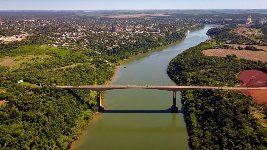 Ponte Tancredo Neves, que liga Foz a Puerto Iguazú. Foto: divulgação/PMFI