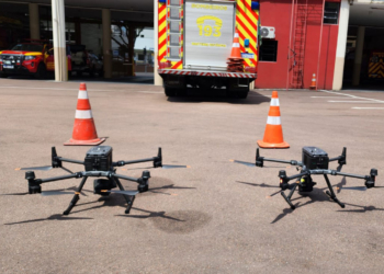 O novos drones do Corpo de Bombeiros do Paraná entrarão em operação nesta temporada de verão. Foto: CBMPR