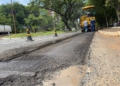 Obras em andamento na Avenida Paraná. Foto: divulgação/PMFI