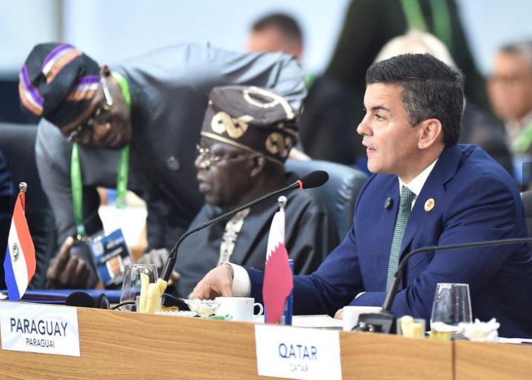 Presidente do Paraguai está participando do encontro do G20, no Rio de Janeiro. Foto: Agência IP