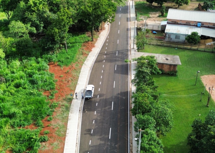 Rodovia urbana que dará acesso à Ponte da Integração, do lado paraguaio. Foto: divulgação