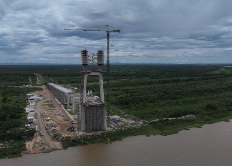 Ponte 65% concluída. Foto: divulgação