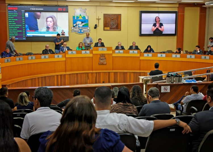 Sessão desta segunda-feira da Câmara de Vereadores. Foto: CMFI