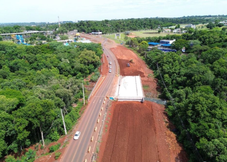 Obras de duplicação da Rodovia das Cataratas. Foto: DER~PR