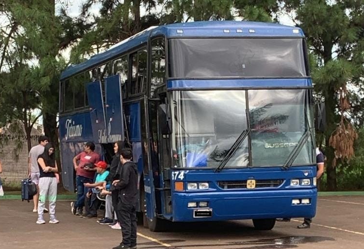 Ônibus apreendido. Foto: divulgação