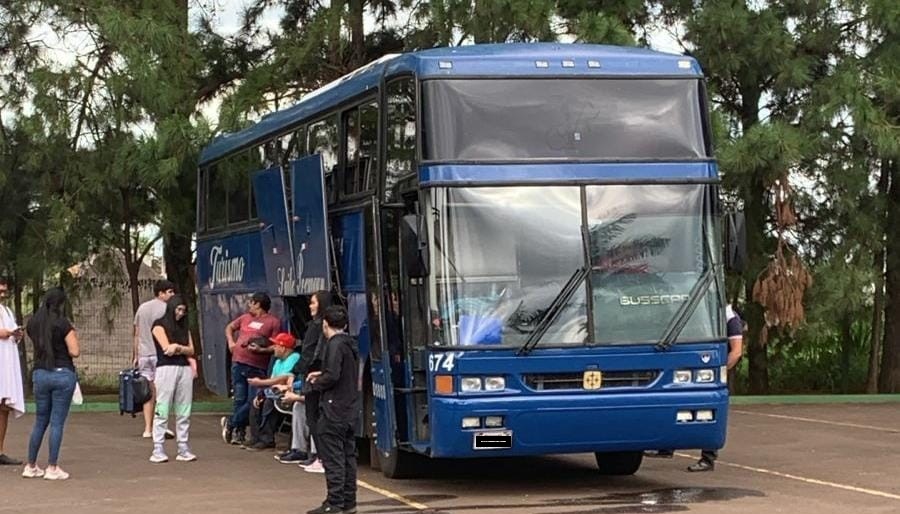 Ônibus apreendido. Foto: divulgação